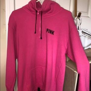 Victoria Secret Pink 3/4 zip sweater size small